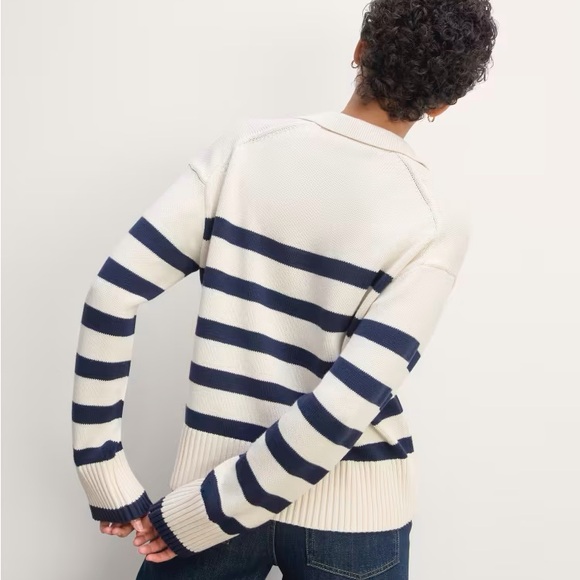 Everlane Boxy Polo Cotton Sweater NWT - Picture 4 of 4